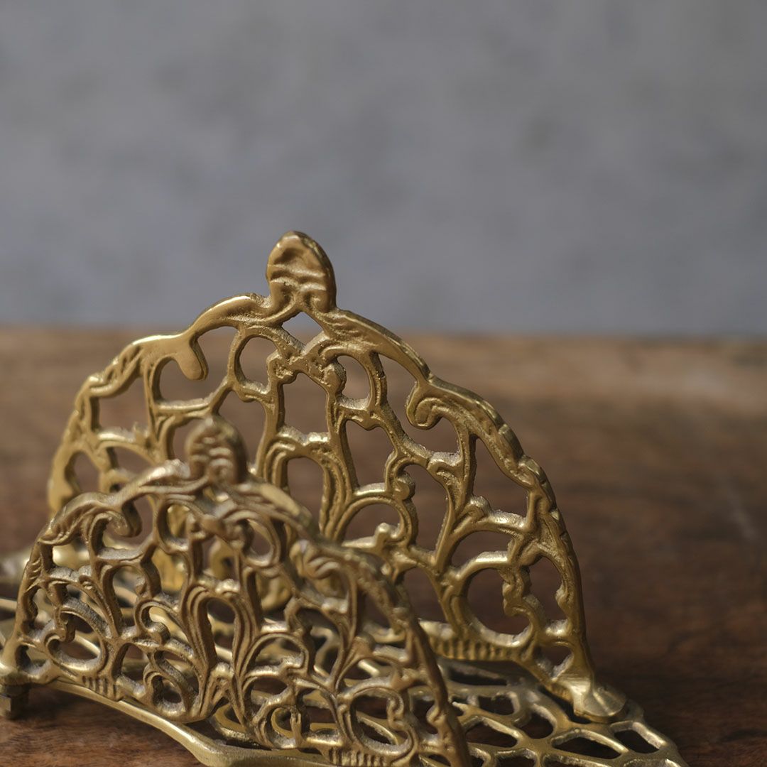 アンティークレターラック 真鍮 イギリス4