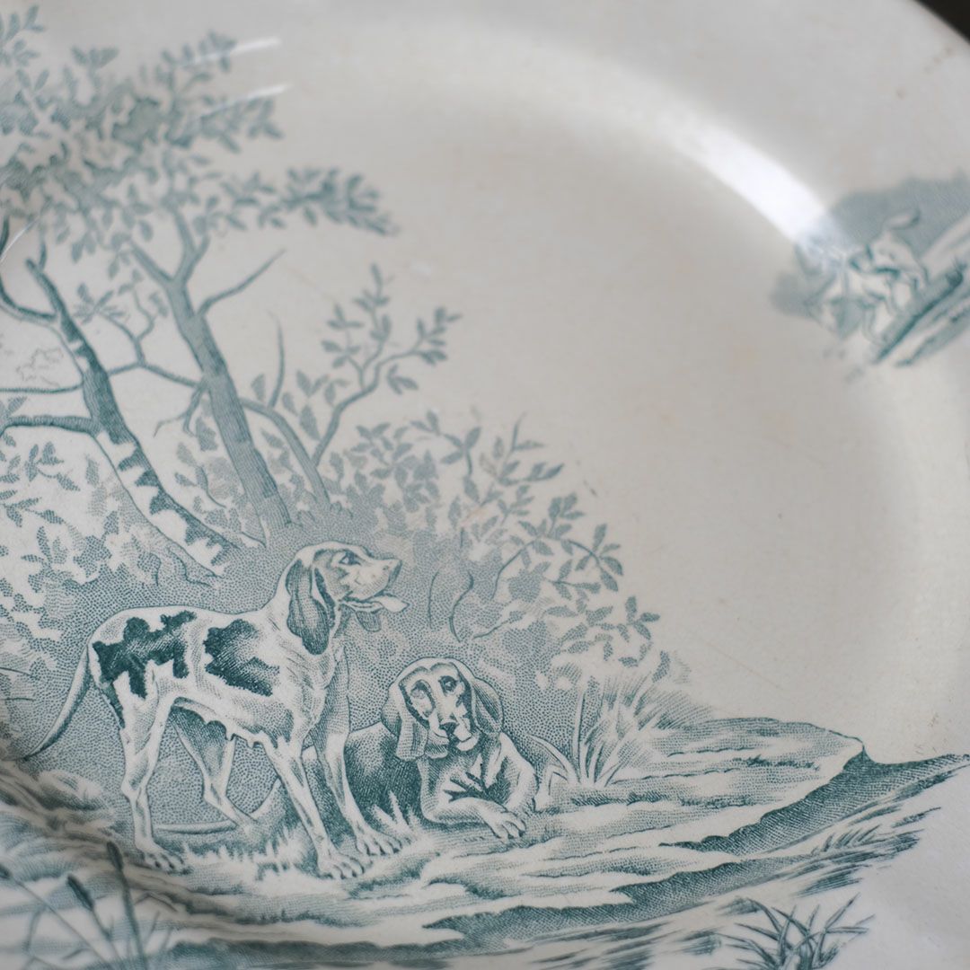 アンティーク皿 Longchamp veneur ロンシャン フランス アンティーク食器3