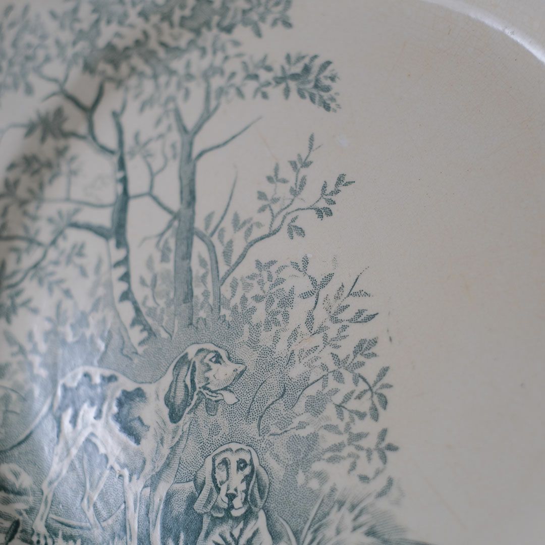 アンティーク皿 Longchamp veneur ロンシャン フランス アンティーク食器5