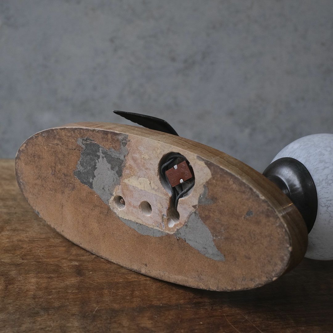 アンティーク 卓上ランプ ブロンズの鳥 フランス