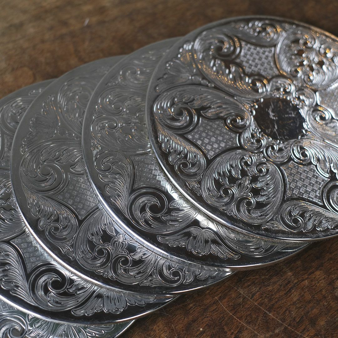 ヴィンテージ プレイスマットB シルバプレート イギリス