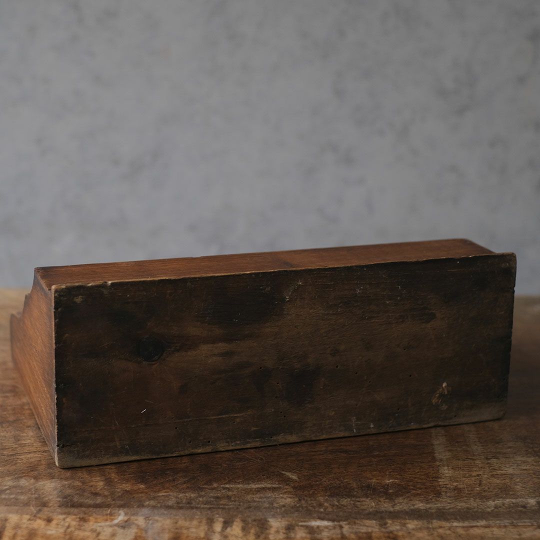 アンティーク 木製レターラック　書類や文房具の卓上収納ボックス8