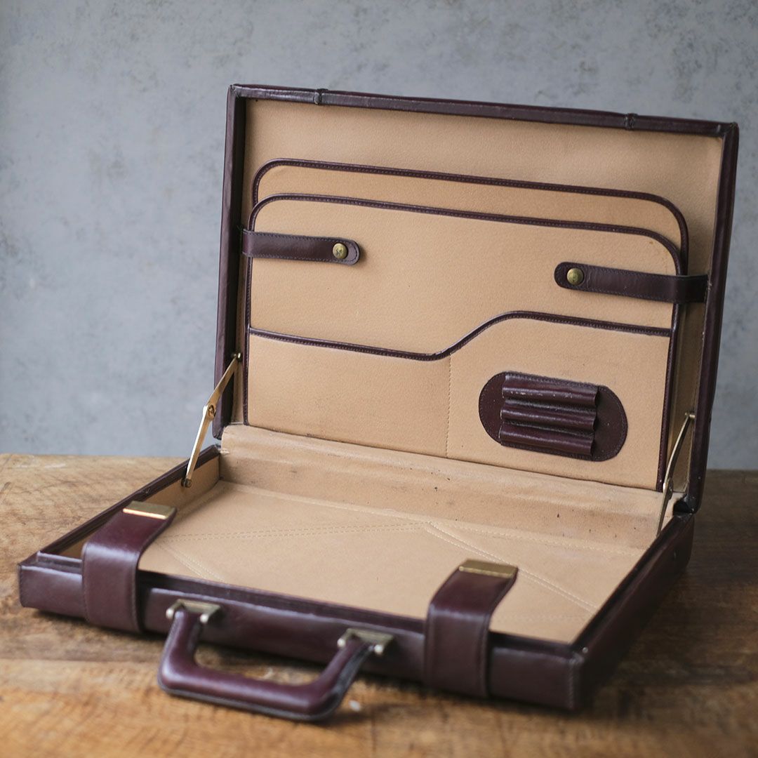 ヴィンテージバッグ イギリス レザー5