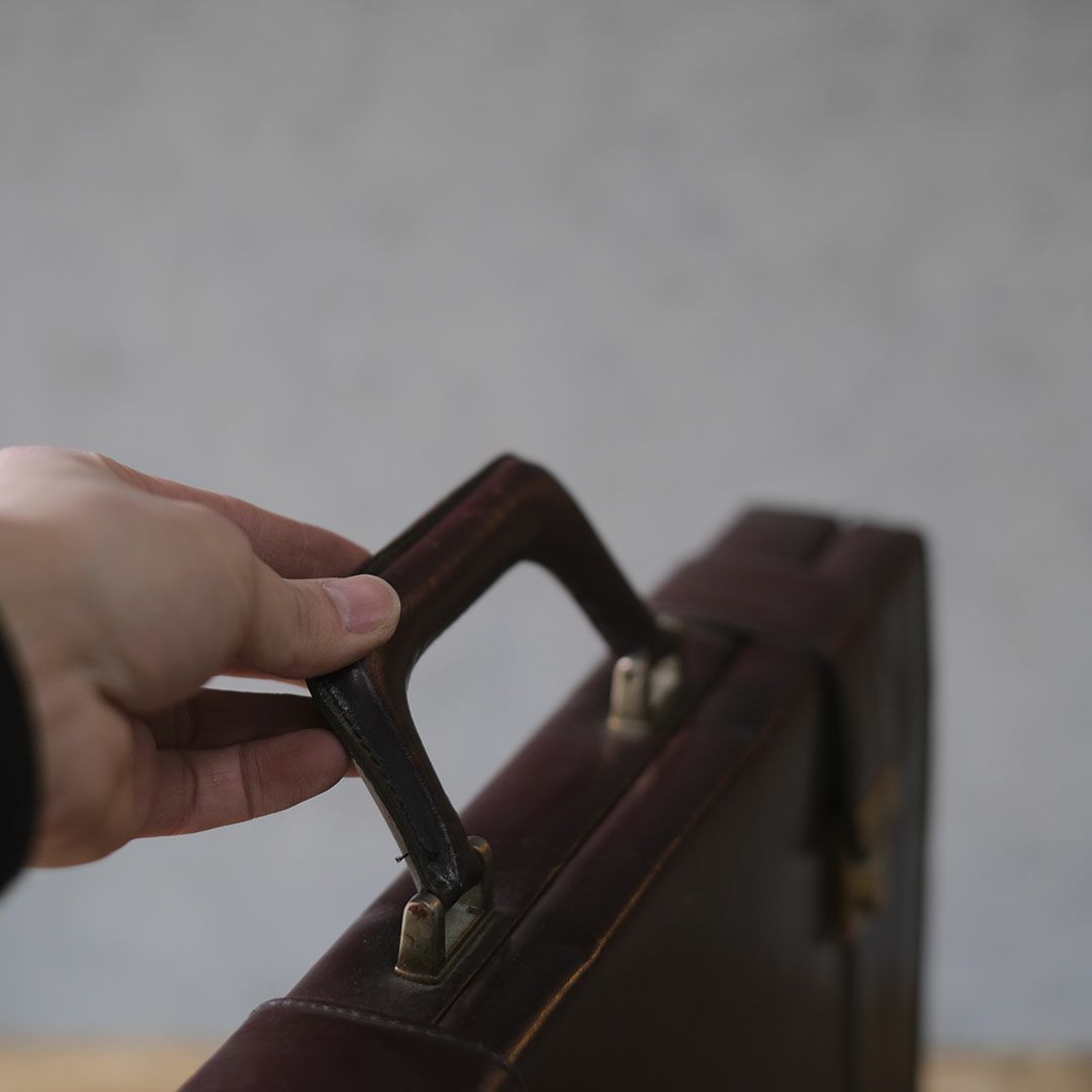 ヴィンテージバッグ イギリス レザー11