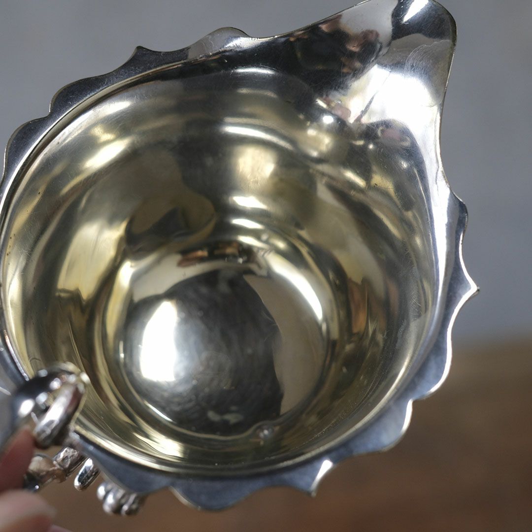 アンティークミルクポット ミルクジャグ シュガーポット イギリス シルバープレート6