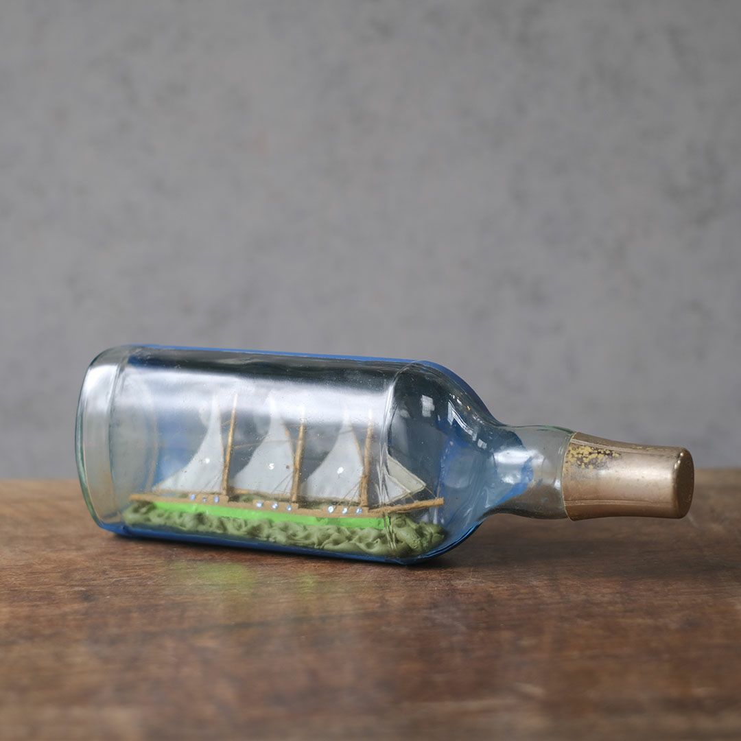 ヴィンテージボトルシップ イギリス ボトルの中に船2