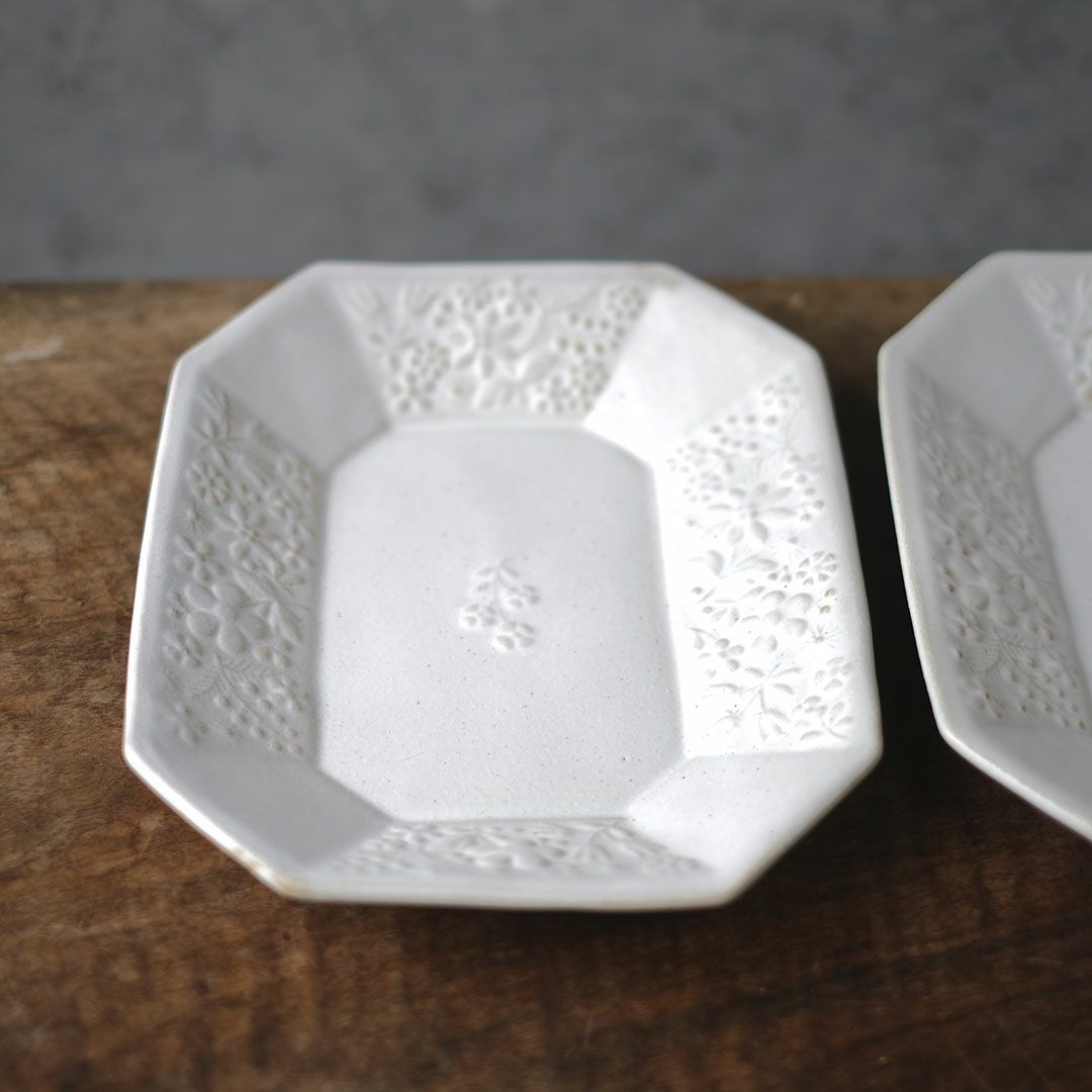 益子焼 kukka 八角皿（大） キナリ色 わかさま陶芸 若林健吾3