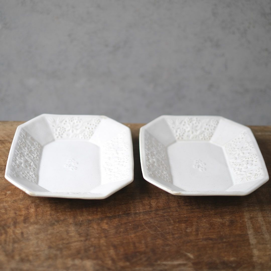 益子焼 kukka 八角皿（大） キナリ色 わかさま陶芸 若林健吾5