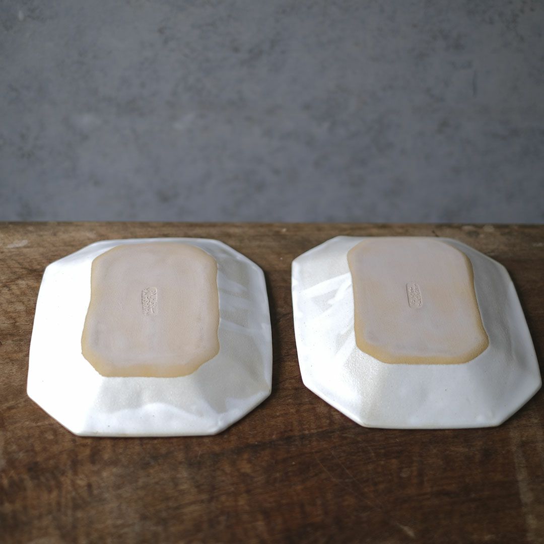 益子焼 kukka 八角皿（大） キナリ色 わかさま陶芸 若林健吾6