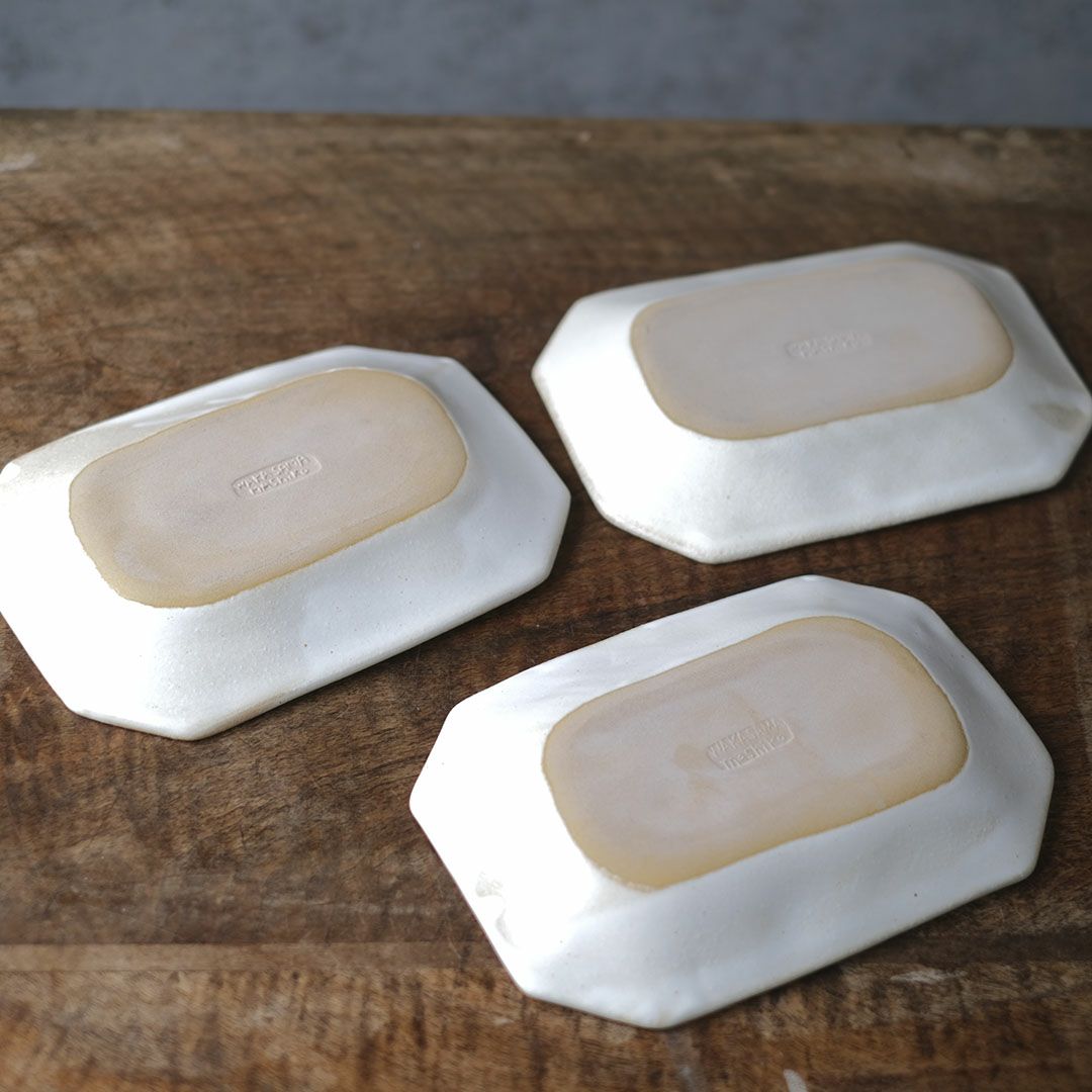 益子焼 kukka(クッカ) 八角皿 中 22cm キナリ色 わかさま陶芸 若林健吾6