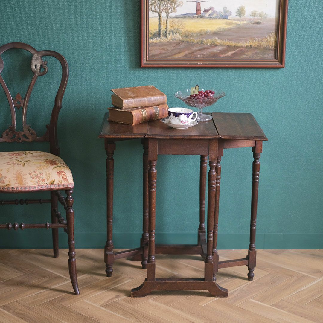 アンティーク ドロップリーフテーブル フランス バタフライテーブル アンティーク家具