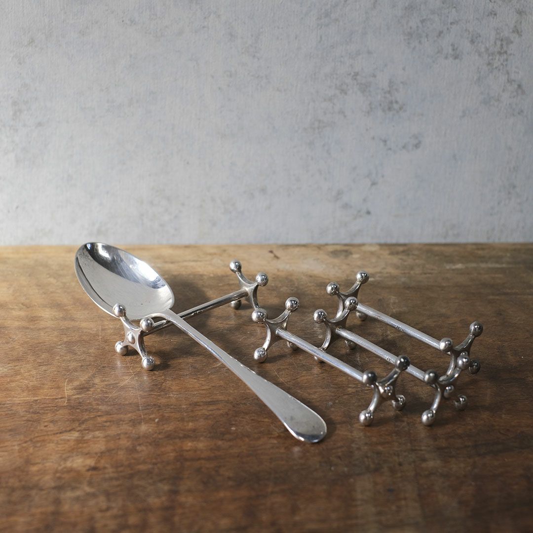 アンティーク カトラリーレスト シルバープレート