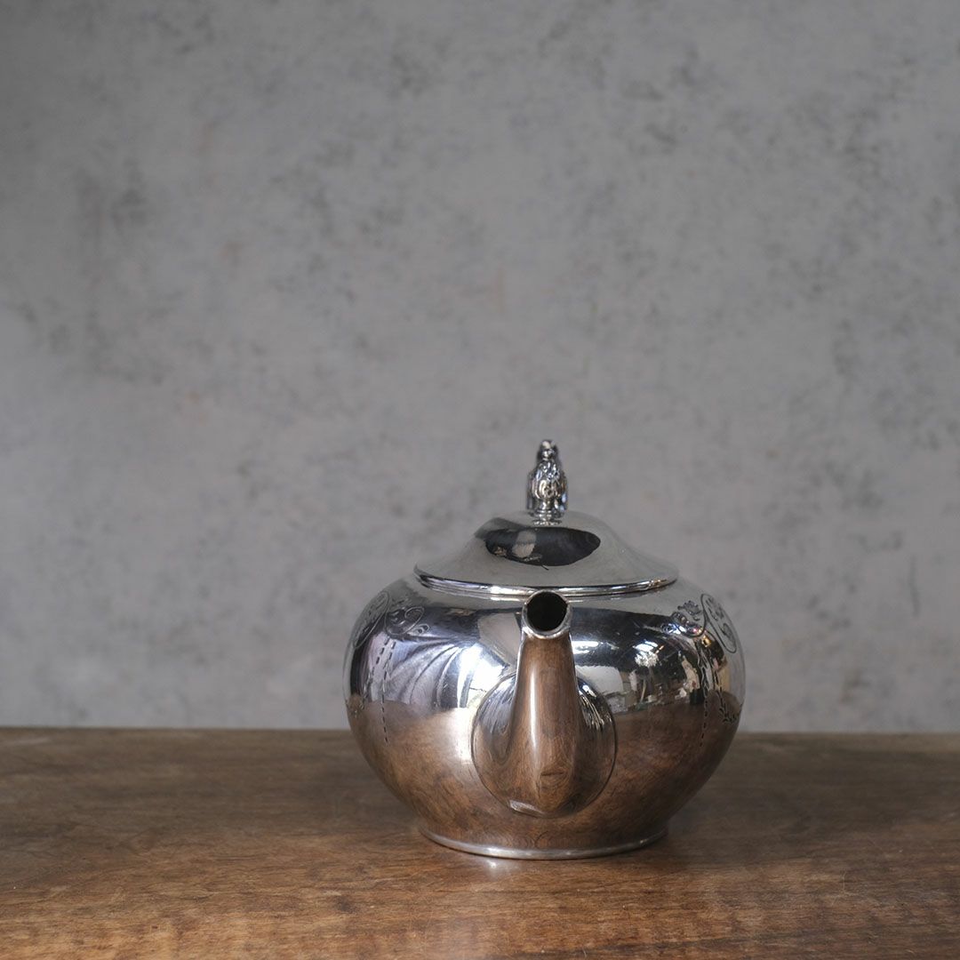 アンティークティーポットセット イギリス シルバープレート3