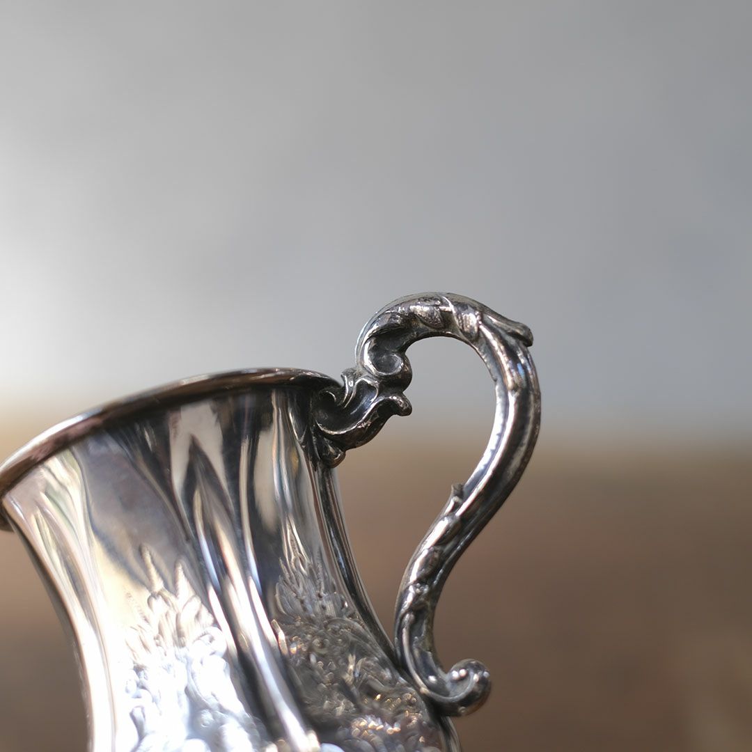 アンティークマグカップ イギリス シルバープレート4