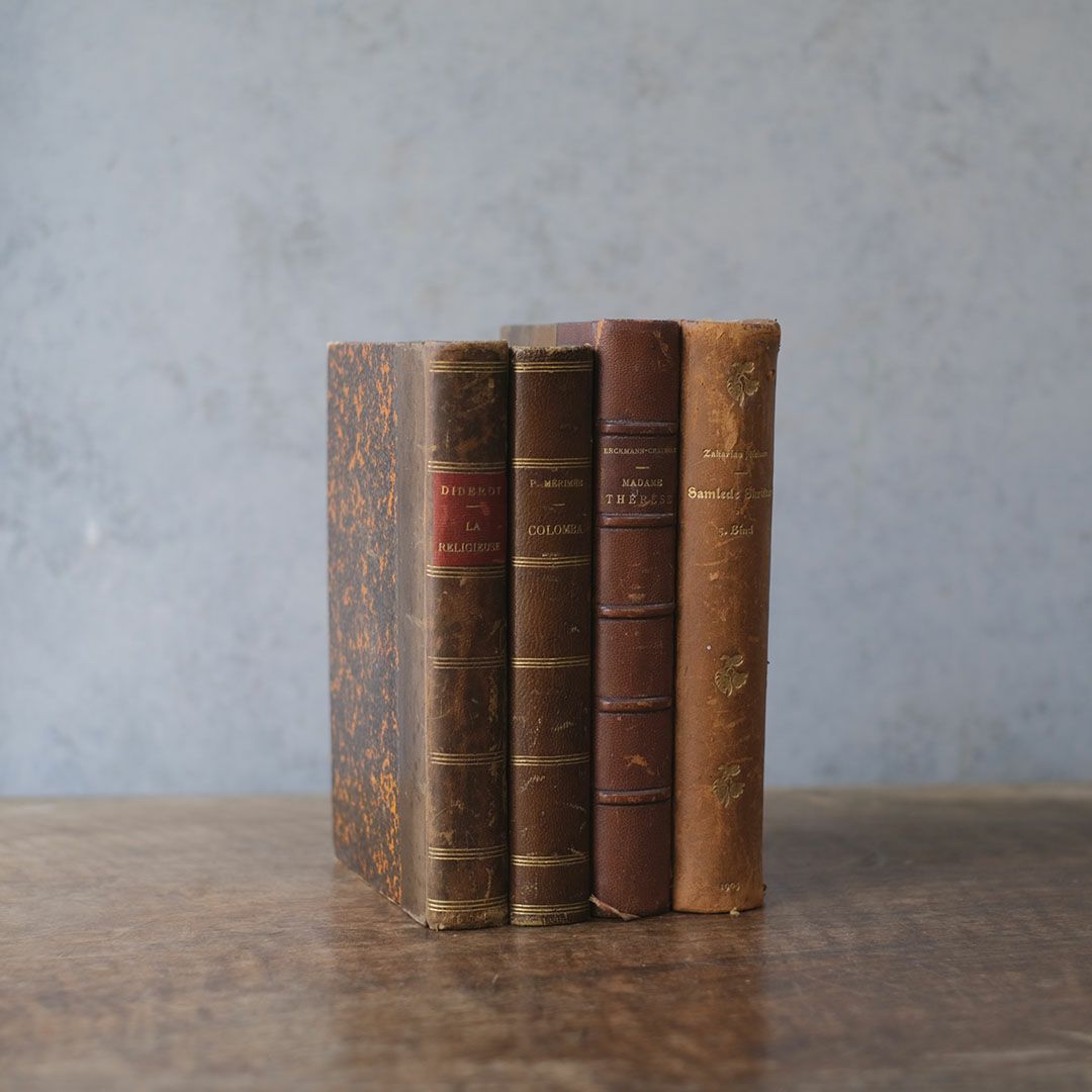 アンティークブックⅢ 革張りの古書 フランス1