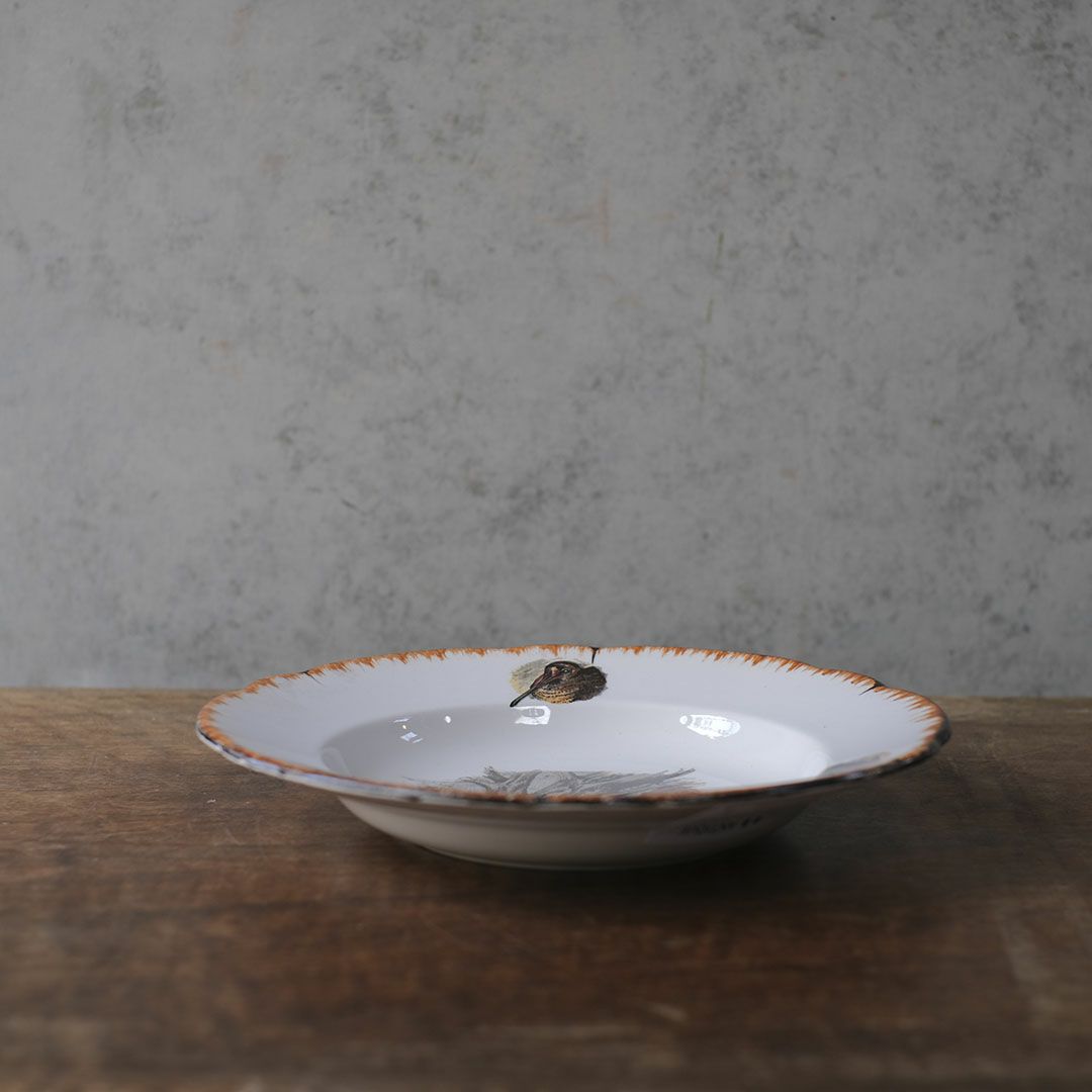 アンティーク スープ皿 フランス LINCOLOR G.BRACHET アンティーク食器 絵皿7