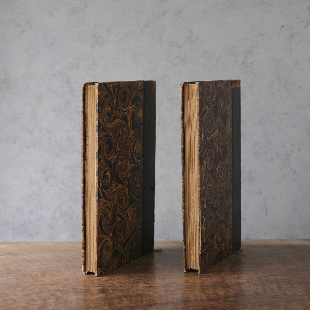 アンティークブック フランス 革張りの古書3