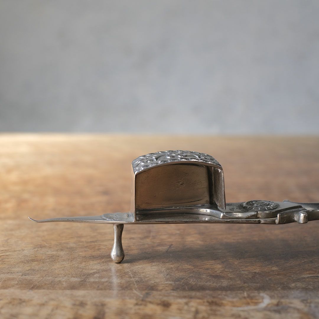 アンティーク キャンドルスナッファー シルバープレート製 火消し 芯切りハサミ5