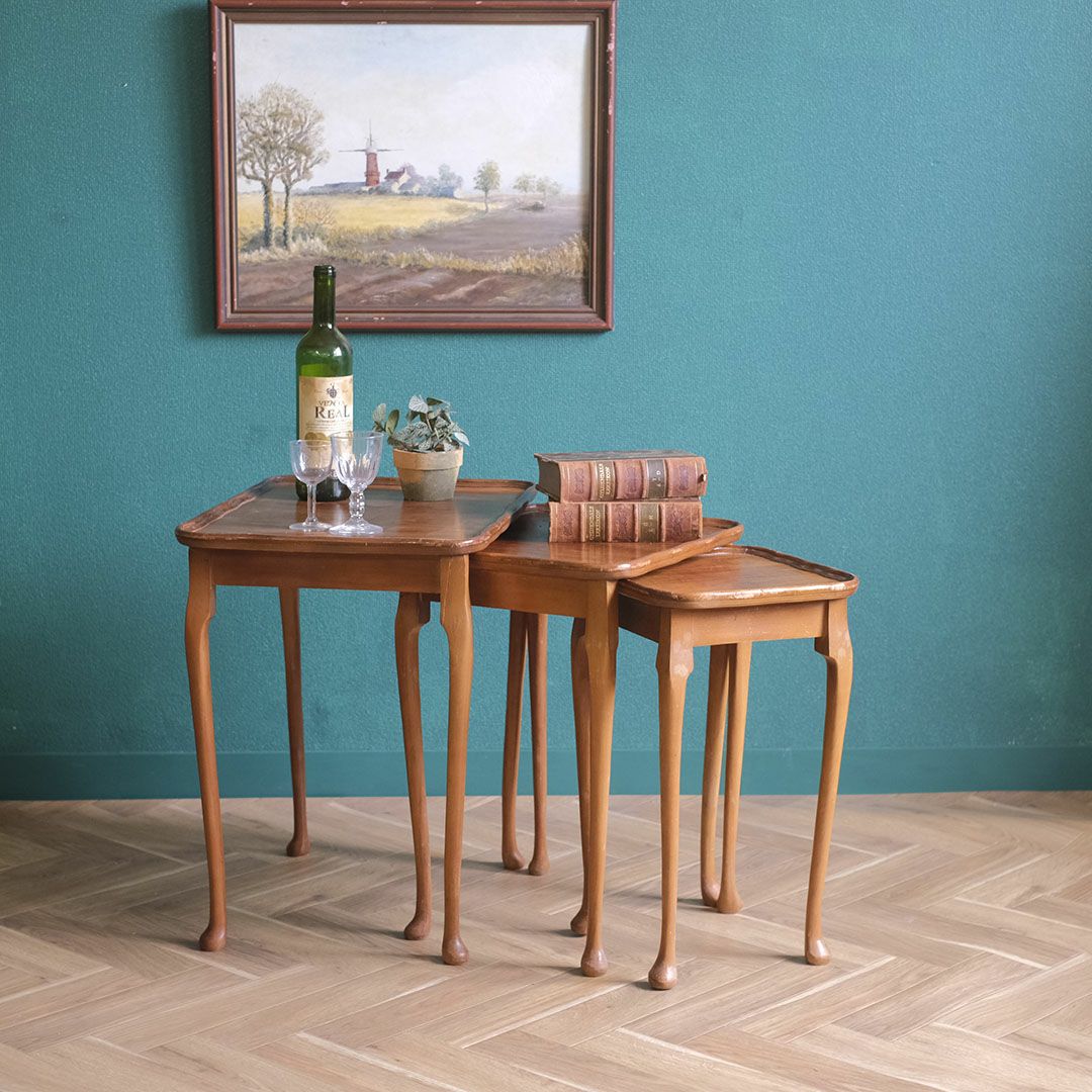 アンティークネストテーブル フランス サイドテーブル アンティーク家具