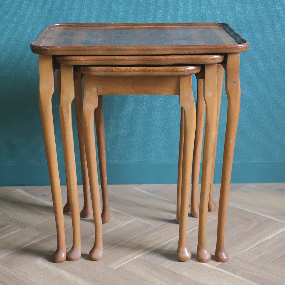 アンティークネストテーブル フランス サイドテーブル アンティーク家具5