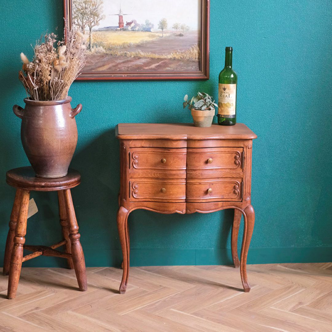 ヴィンテージ ベッドサイドテーブル フランス ナイトテーブル アンティーク家具