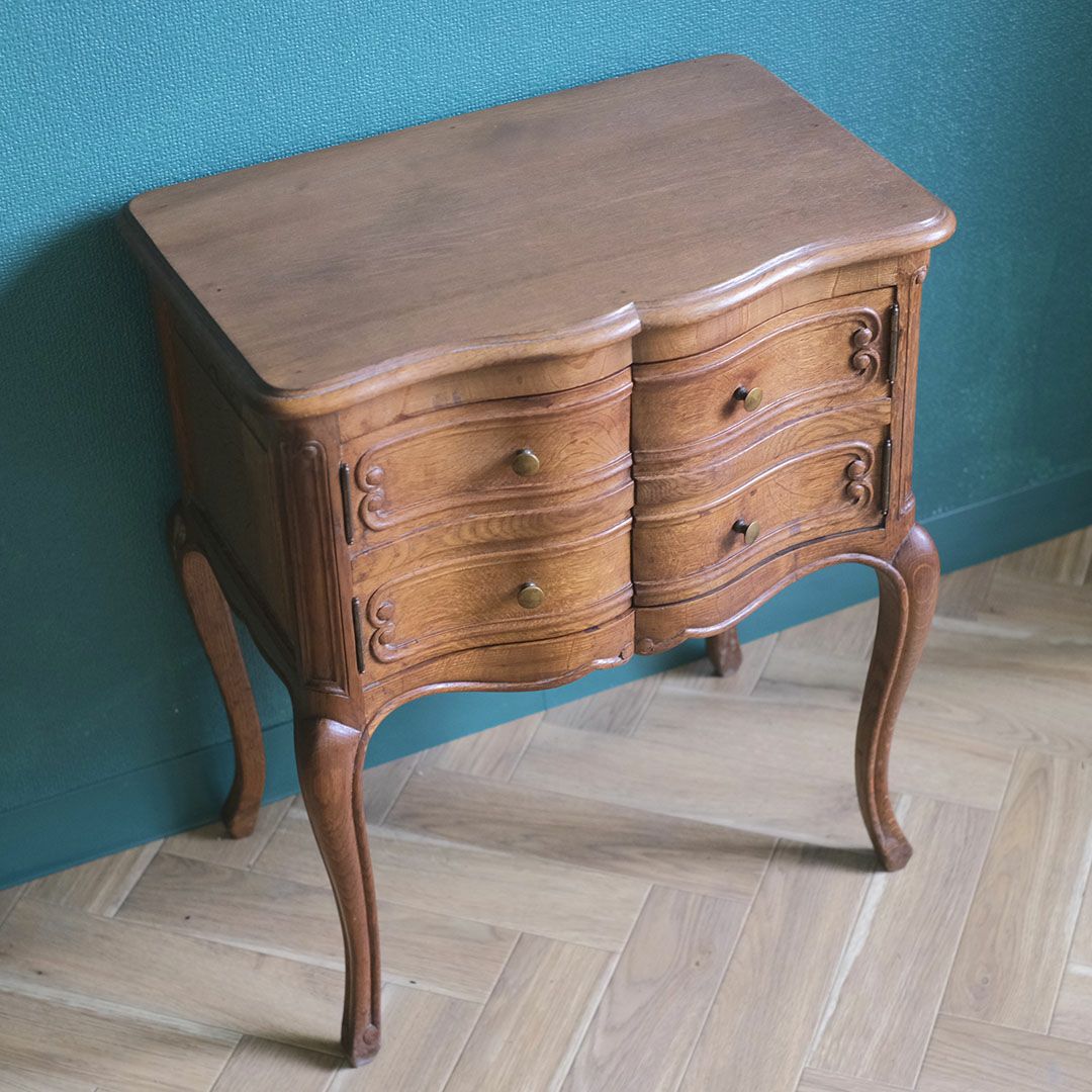 ヴィンテージ ベッドサイドテーブル フランス ナイトテーブル アンティーク家具