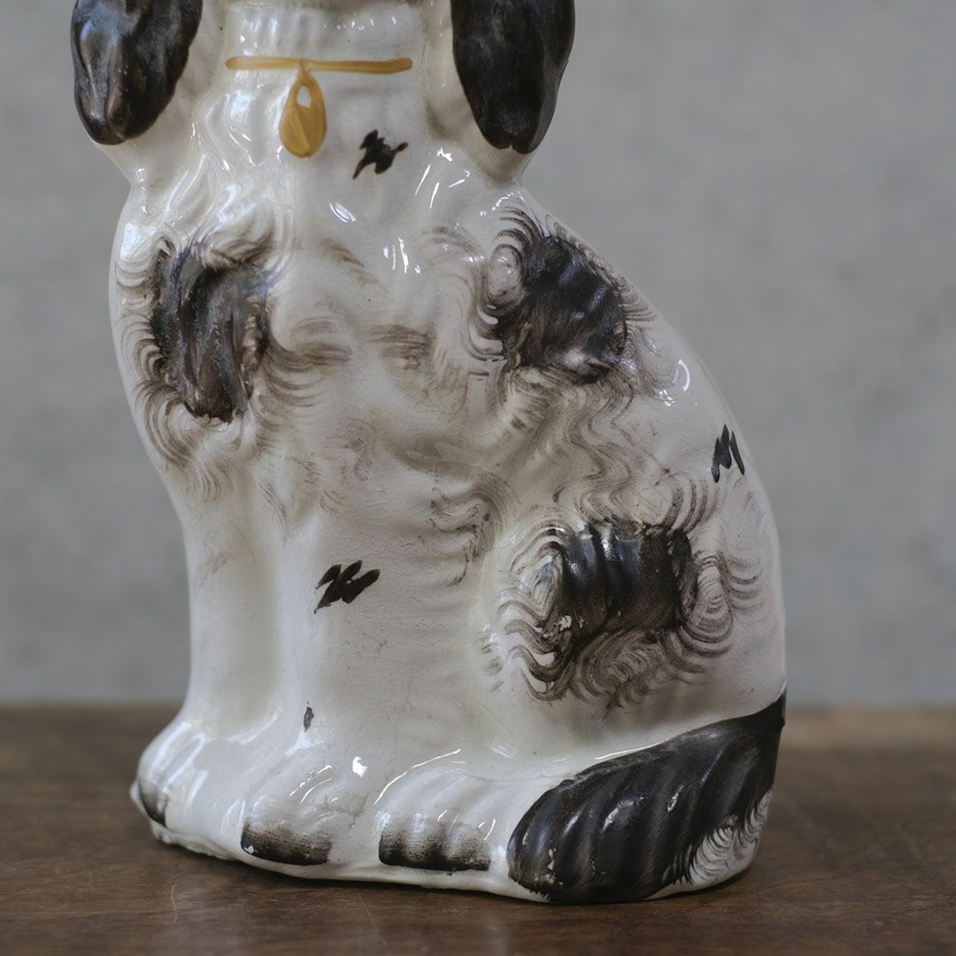 ヴィンテージフィギュリン スタッフォードシャードッグ 陶器 置物7