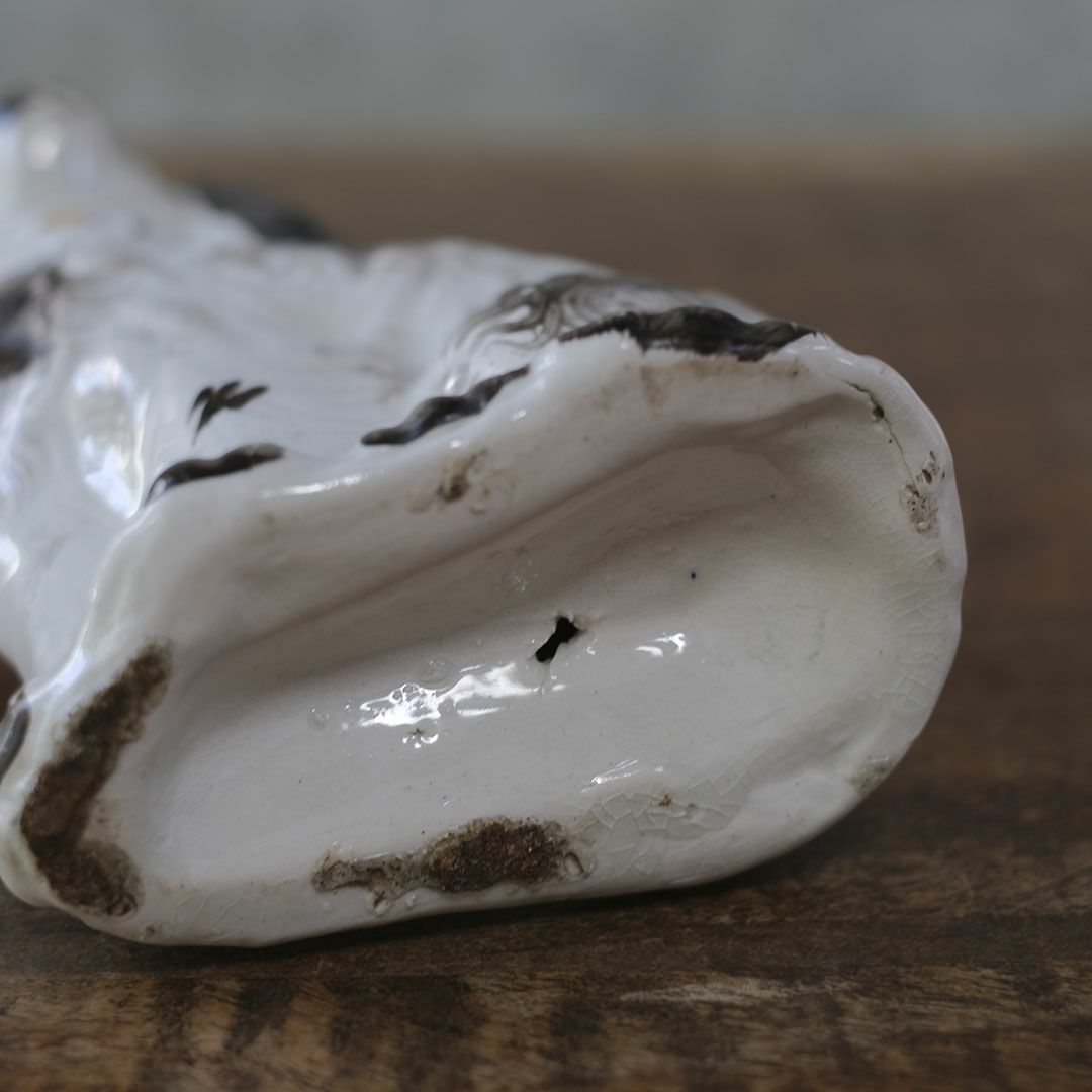 ヴィンテージフィギュリン スタッフォードシャードッグ 陶器 置物9