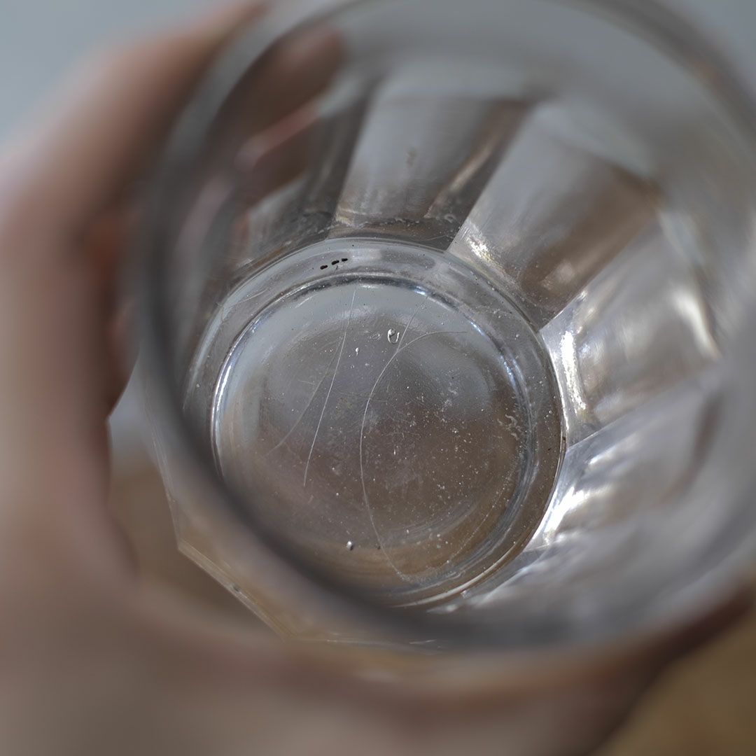 アンティーク コンフィチュールポット フランス 透明ガラス瓶4