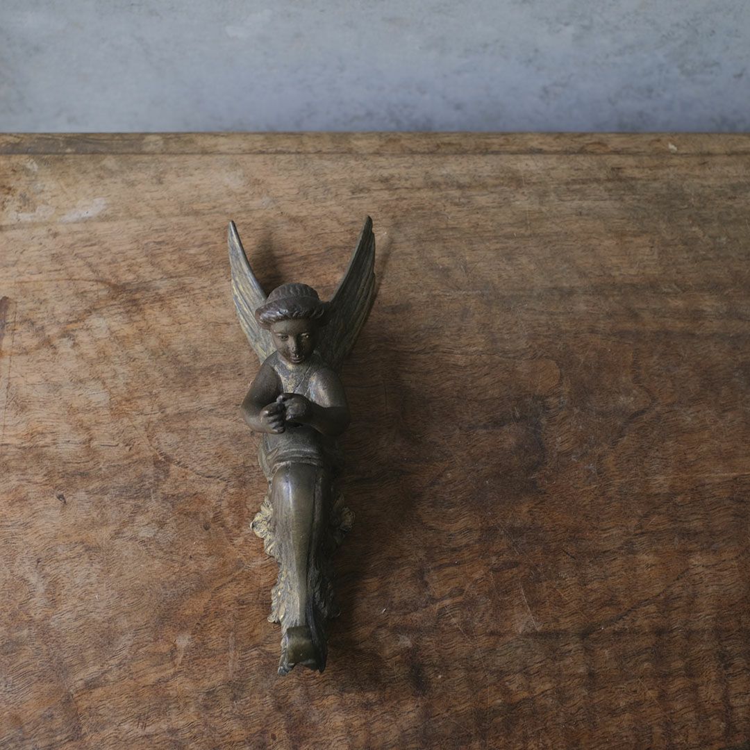 アンティーク天使のオブジェ エンジェル ブロンズ フランス