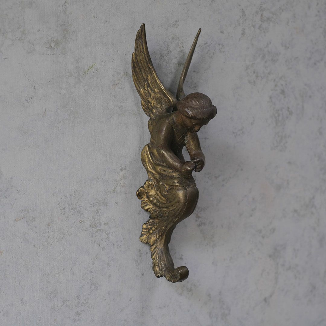 アンティーク天使のオブジェ エンジェル ブロンズ フランス3