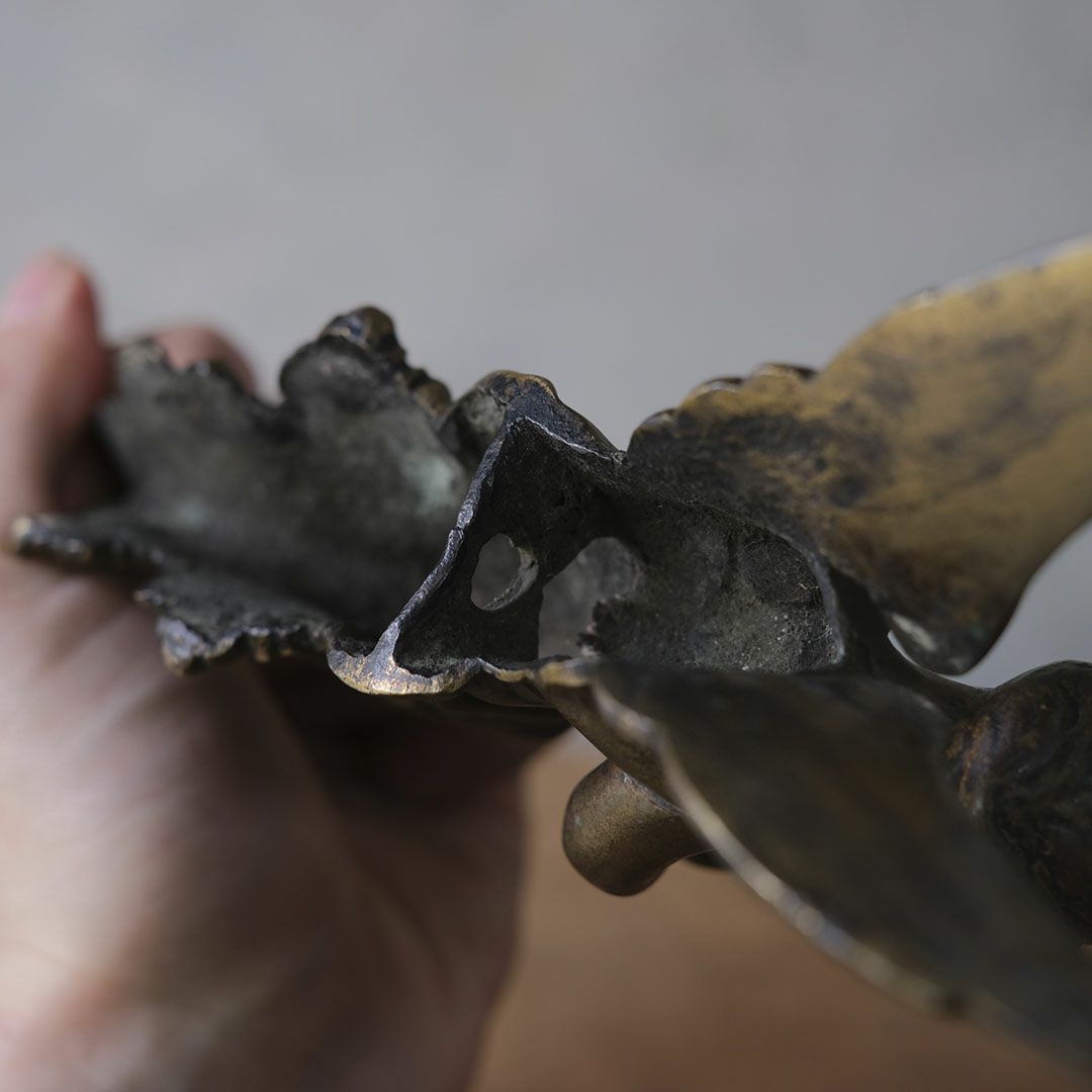 アンティーク天使のオブジェ エンジェル ブロンズ フランス6