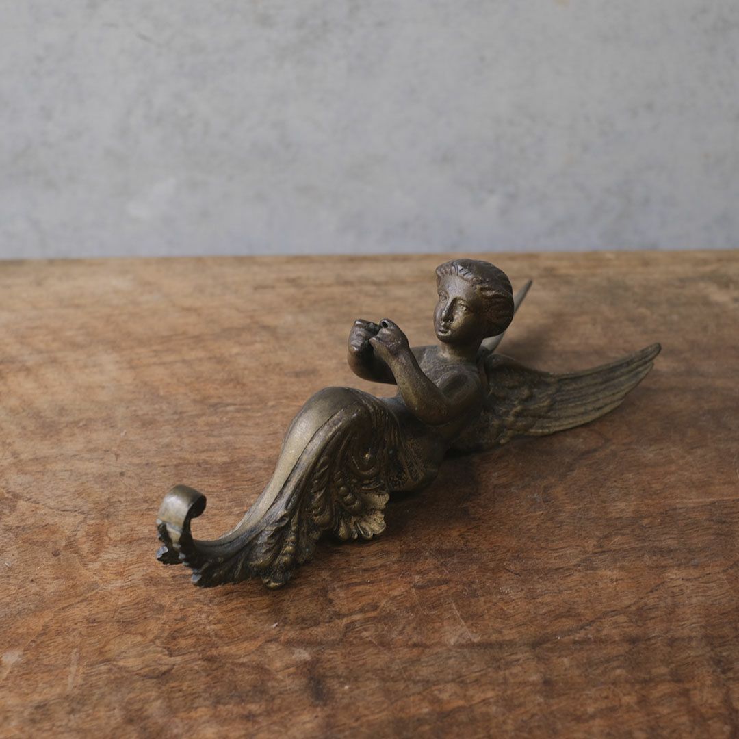 アンティーク天使のオブジェ エンジェル ブロンズ フランス7