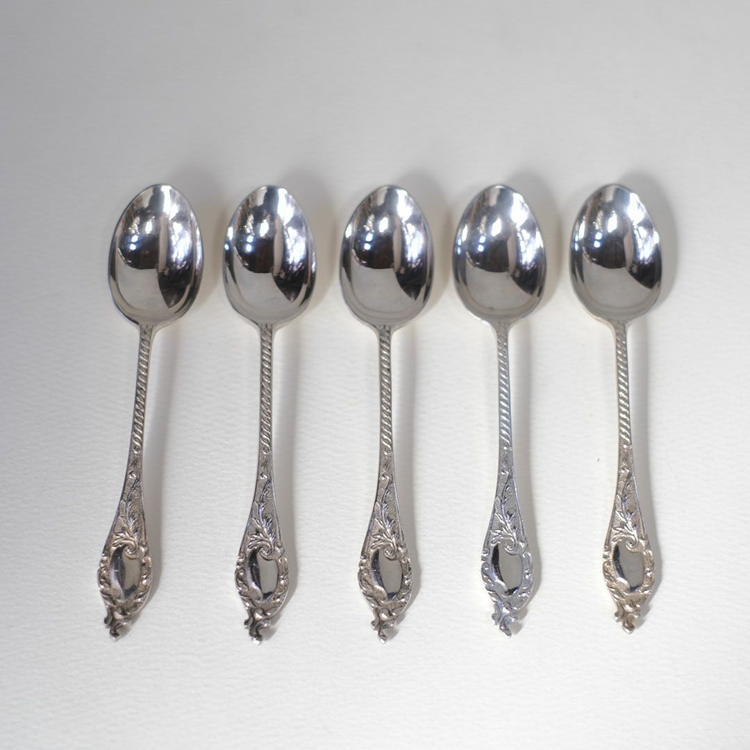 アンティークティースプーン イギリス　シルバープレート カトラリー 銀メッキ02