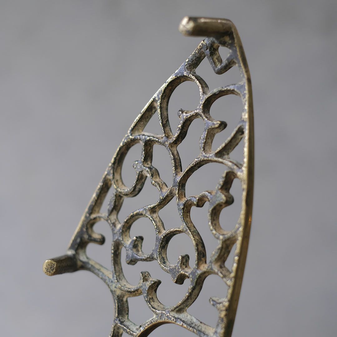 アンティークトリベット イギリス 真鍮 シンプル7