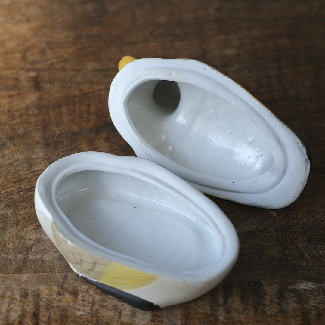 ヴィンテージ ダックテリーヌポット フランス 陶器 鴨6