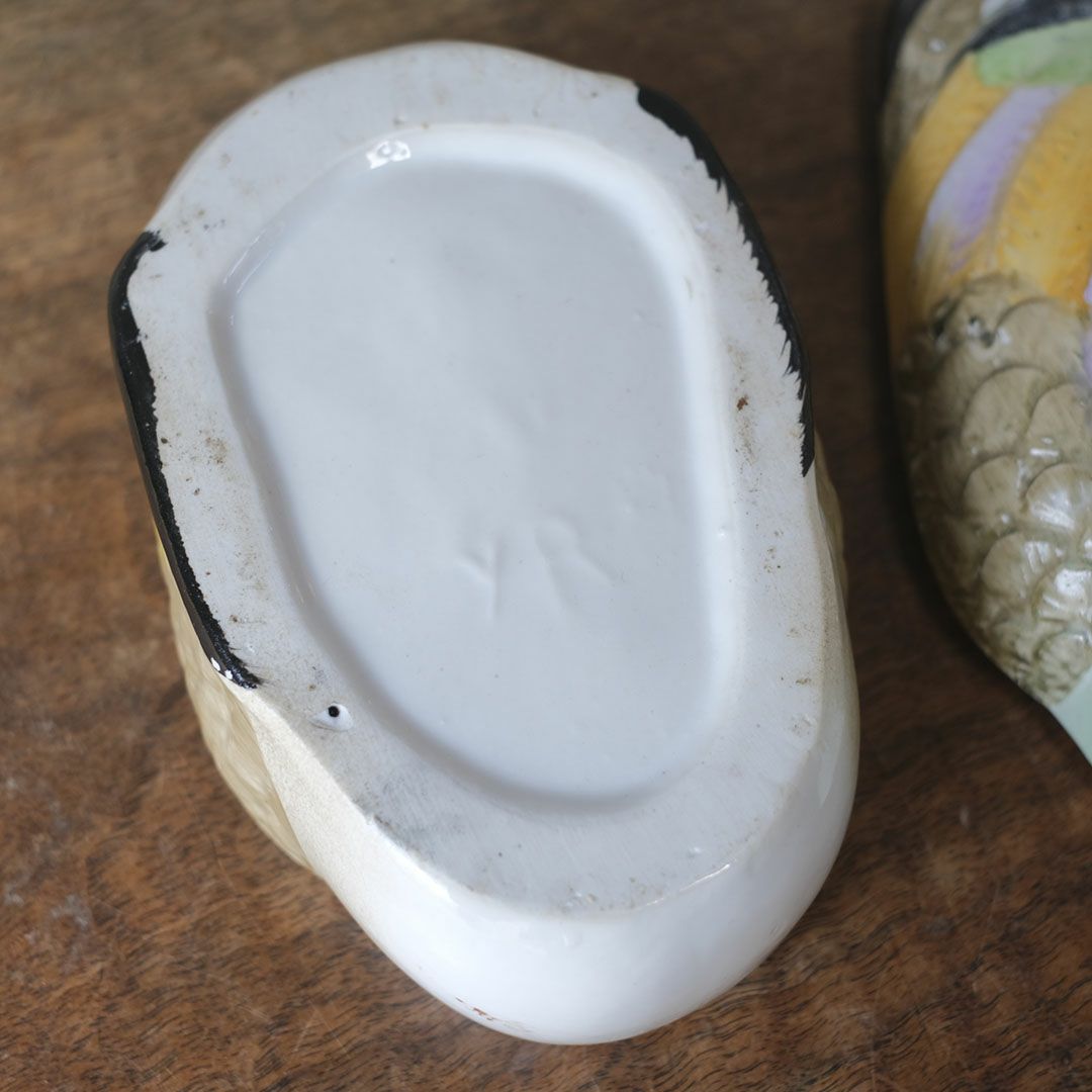 ヴィンテージ ダックテリーヌポット フランス 陶器 鴨8