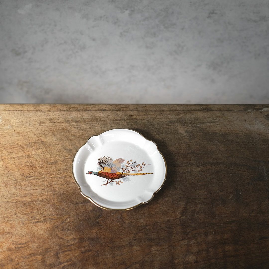 ヴィンテージ小皿 雉 イギリス