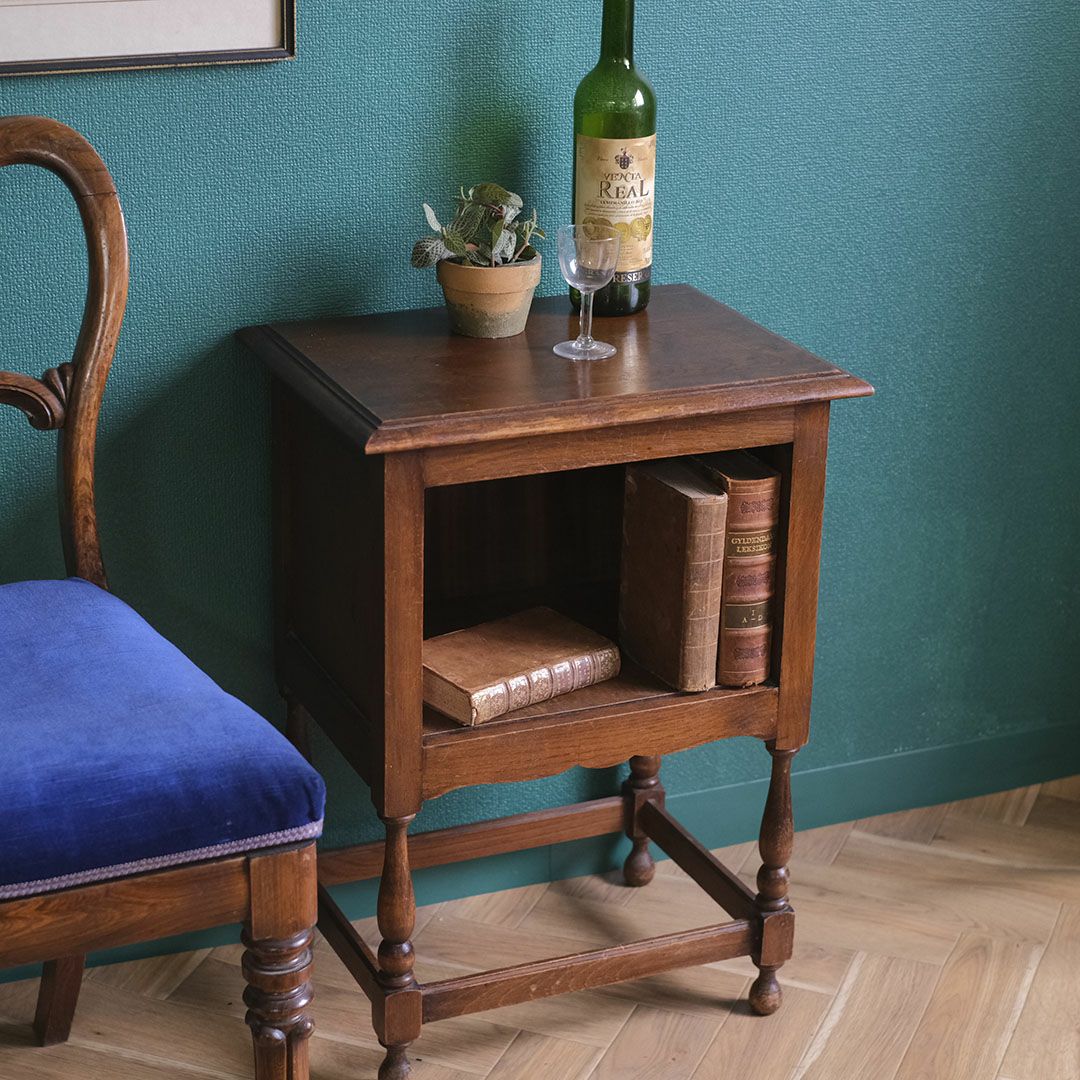 アンティーク ナイトテーブルB フランス ベッドサイドテーブル アンティーク家具1