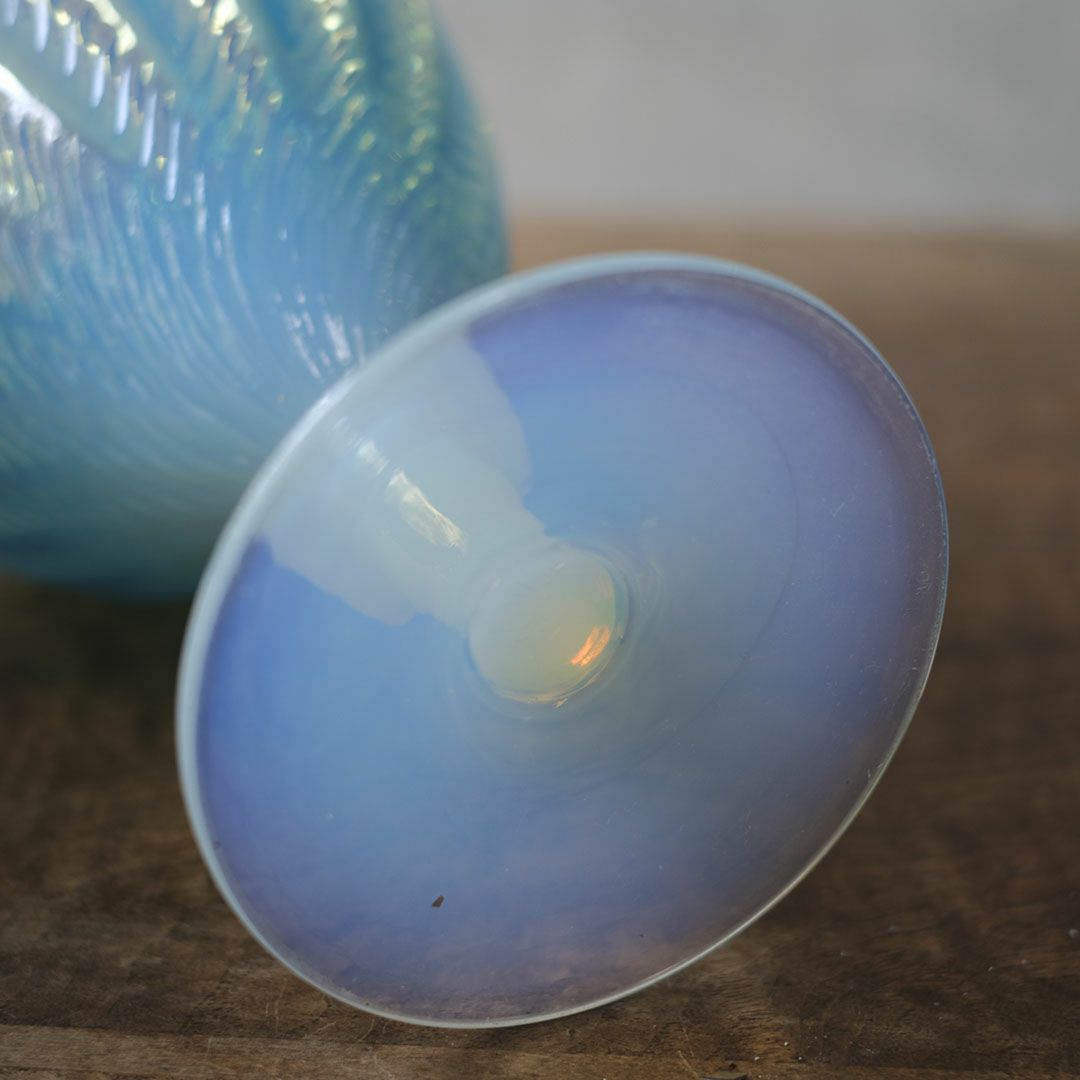 アンティークオパールセントポット イギリス オブジェ9