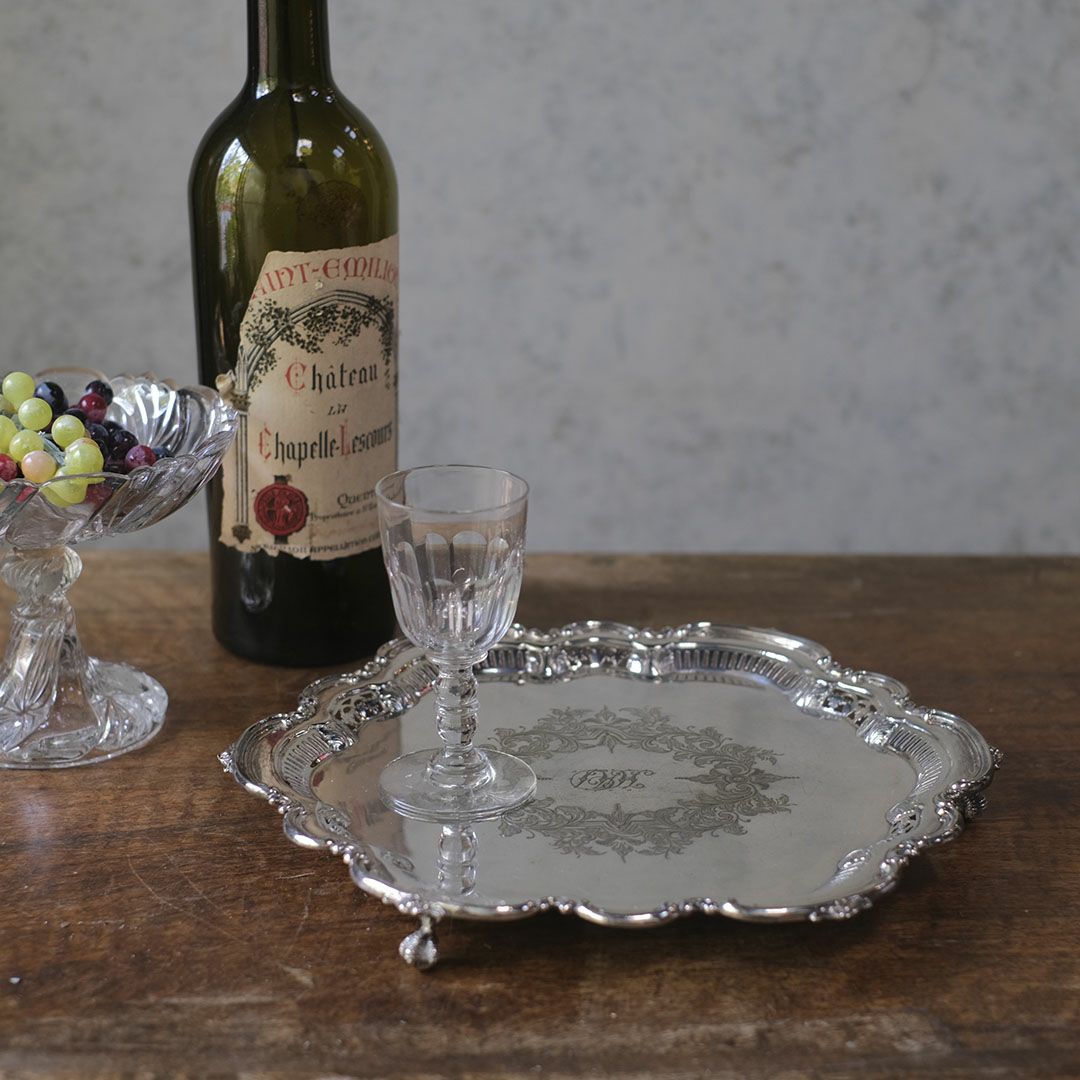 アンティークトレイ シルバープレート イギリス 1