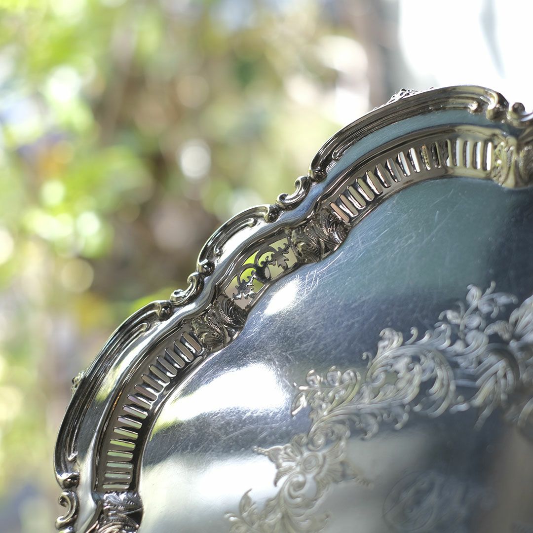 アンティークトレイ シルバープレート イギリス 銀メッキ6