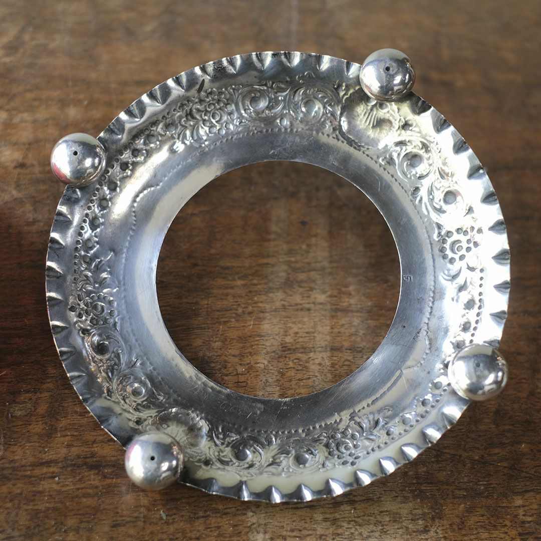 アンティークジャムディッシュ イギリス クランベリー 綺麗な赤いガラス器8