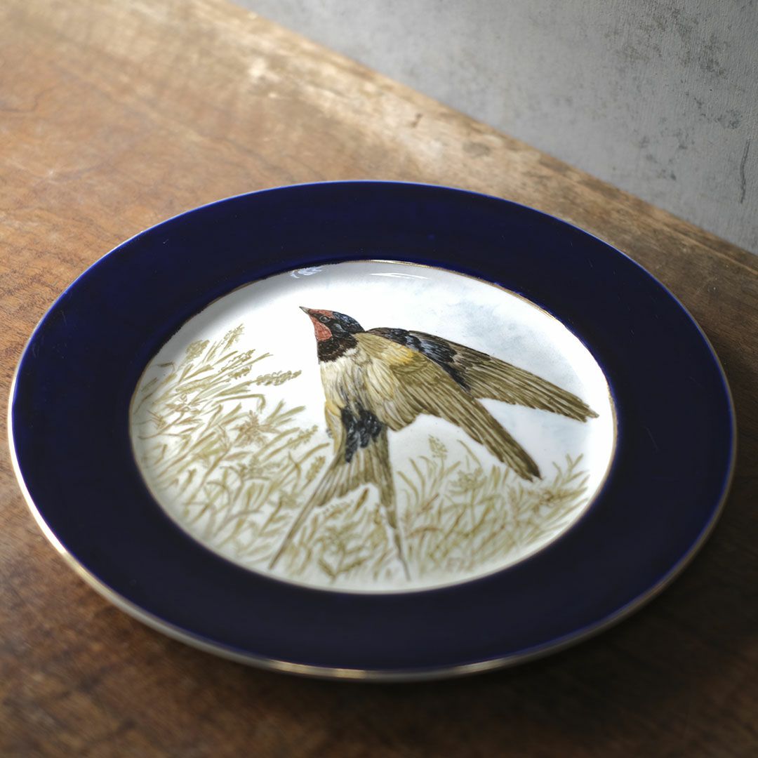 ヴィンテージ皿 燕1