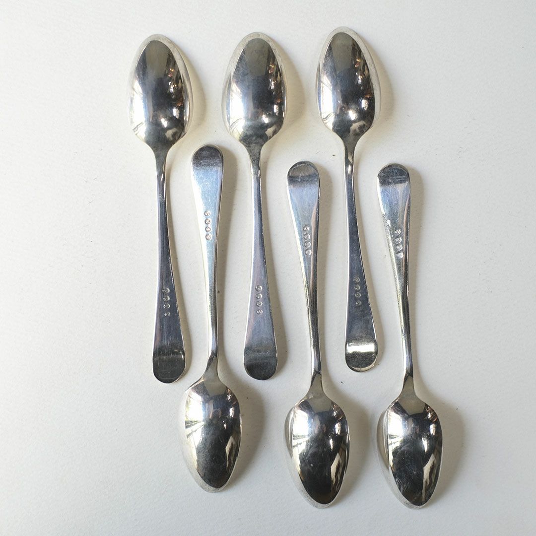 アンティーク ティースプーンセット 専用ボックス イギリス 銀メッキ シルバープレート7