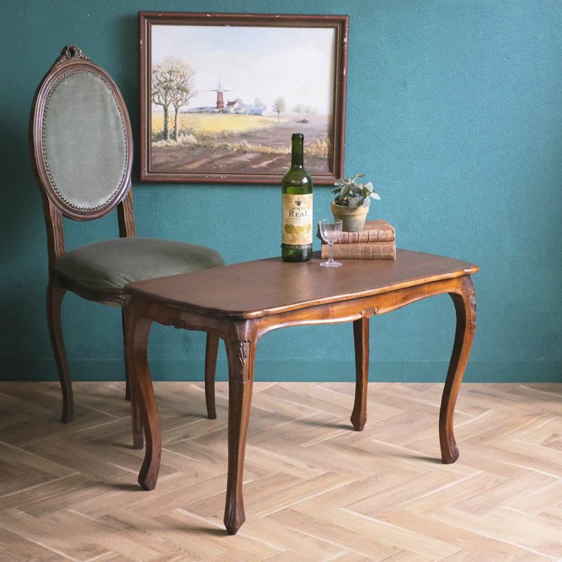 人気 稀少 フランスアンティーク / ミニテーブル / コーヒーテーブル 無垢材 テーブル 高さ60cm ラウンドテーブル 天然木 マホガニー アンティーク