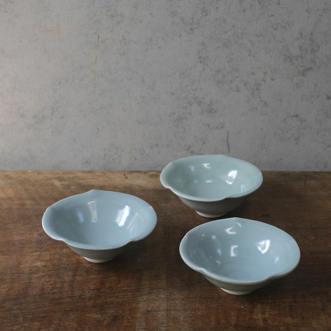 岡泰造 トルコ青釉 小皿 瀬戸焼 和食器3