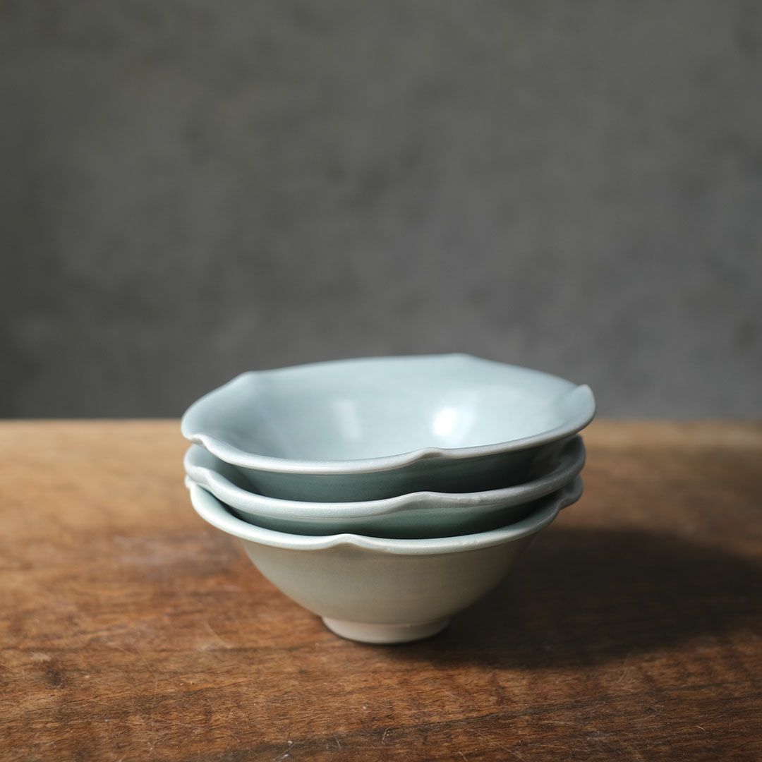 岡泰造 トルコ青釉 小皿 瀬戸焼 和食器6