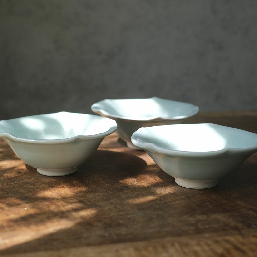 岡泰造 トルコ青釉 小皿 瀬戸焼 和食器8