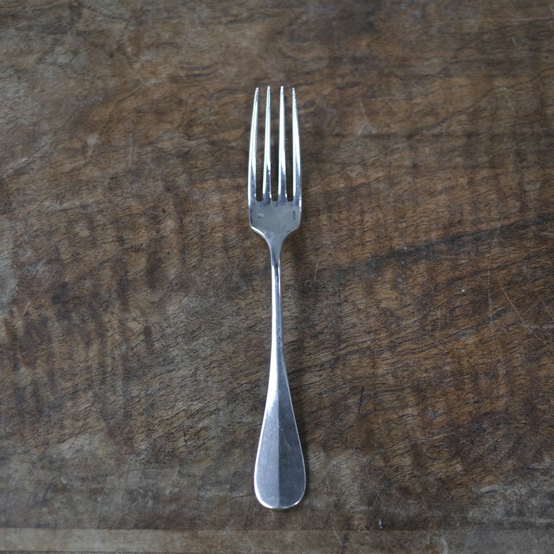 アンティークディナーフォーク フランス 銀メッキ シルバープレート1